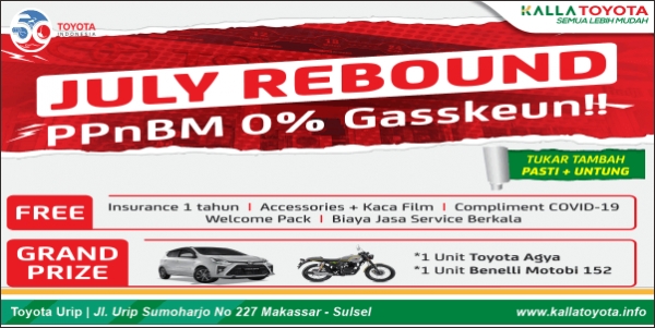 PPnBM 0 Persen - Kalla Toyota Urip Sumoharjo Harga Terbaik .!!