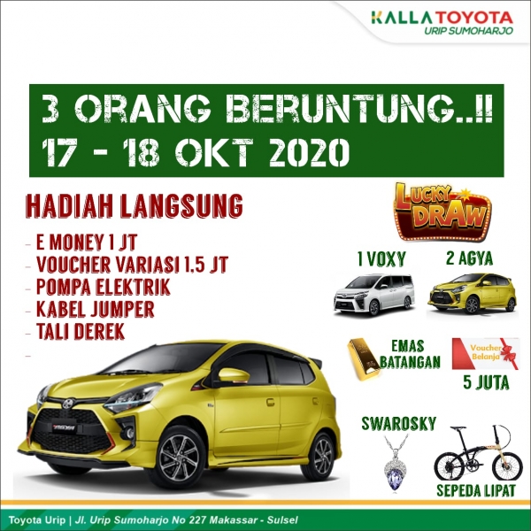 OKTOBERhadiah Kalla Toyota 2020 !!!