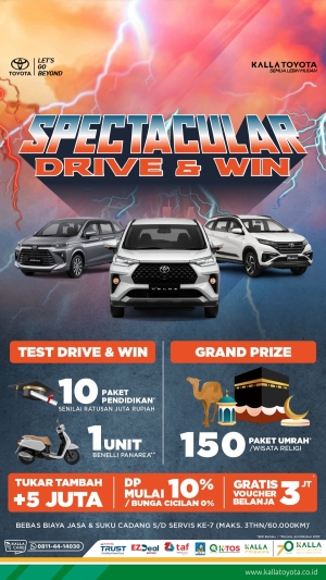 Spectacular Drive &amp; Win Kalla Toyota Urip Sumoharjo